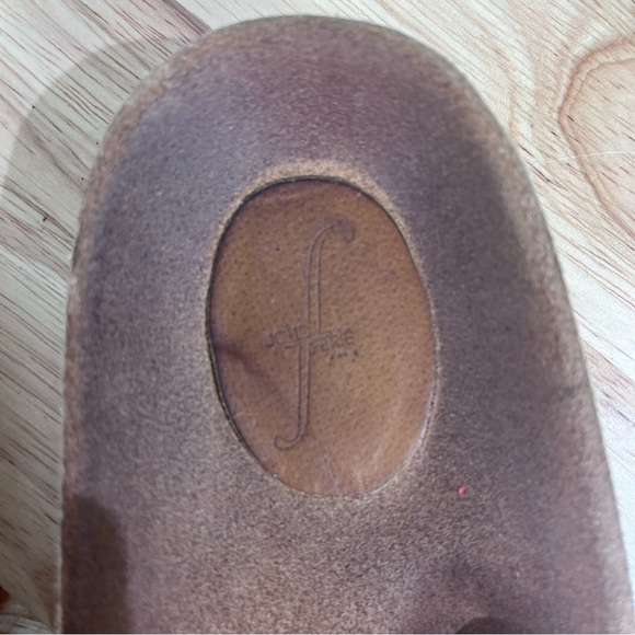 Jour Ferie Paris Flat Sandals Mens EU 45 Brown Slides Leather - Picture 9 of 9